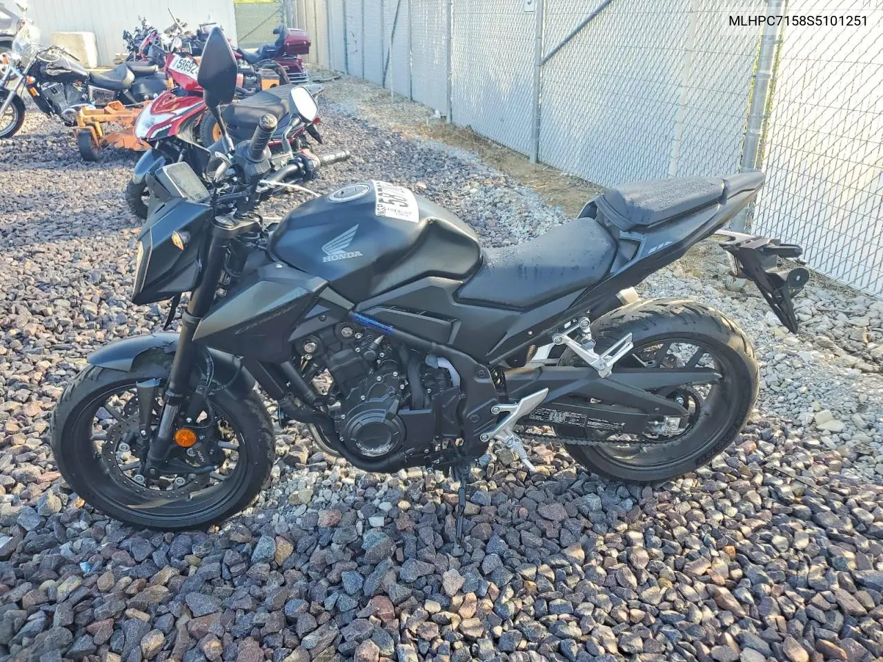 2025 Honda Cb500 F VIN: MLHPC7158S5101251 Lot: 58708486