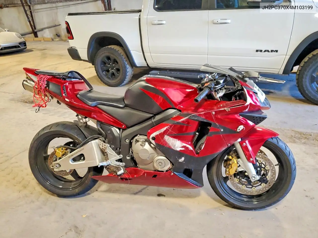 2004 Honda Cbr600 Rr VIN: JH2PC370X4M103199 Lot: 56819506