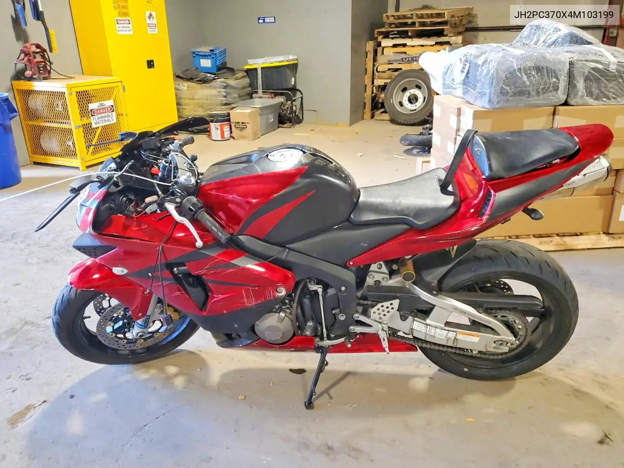 2004 Honda Cbr600 Rr VIN: JH2PC370X4M103199 Lot: 56819506
