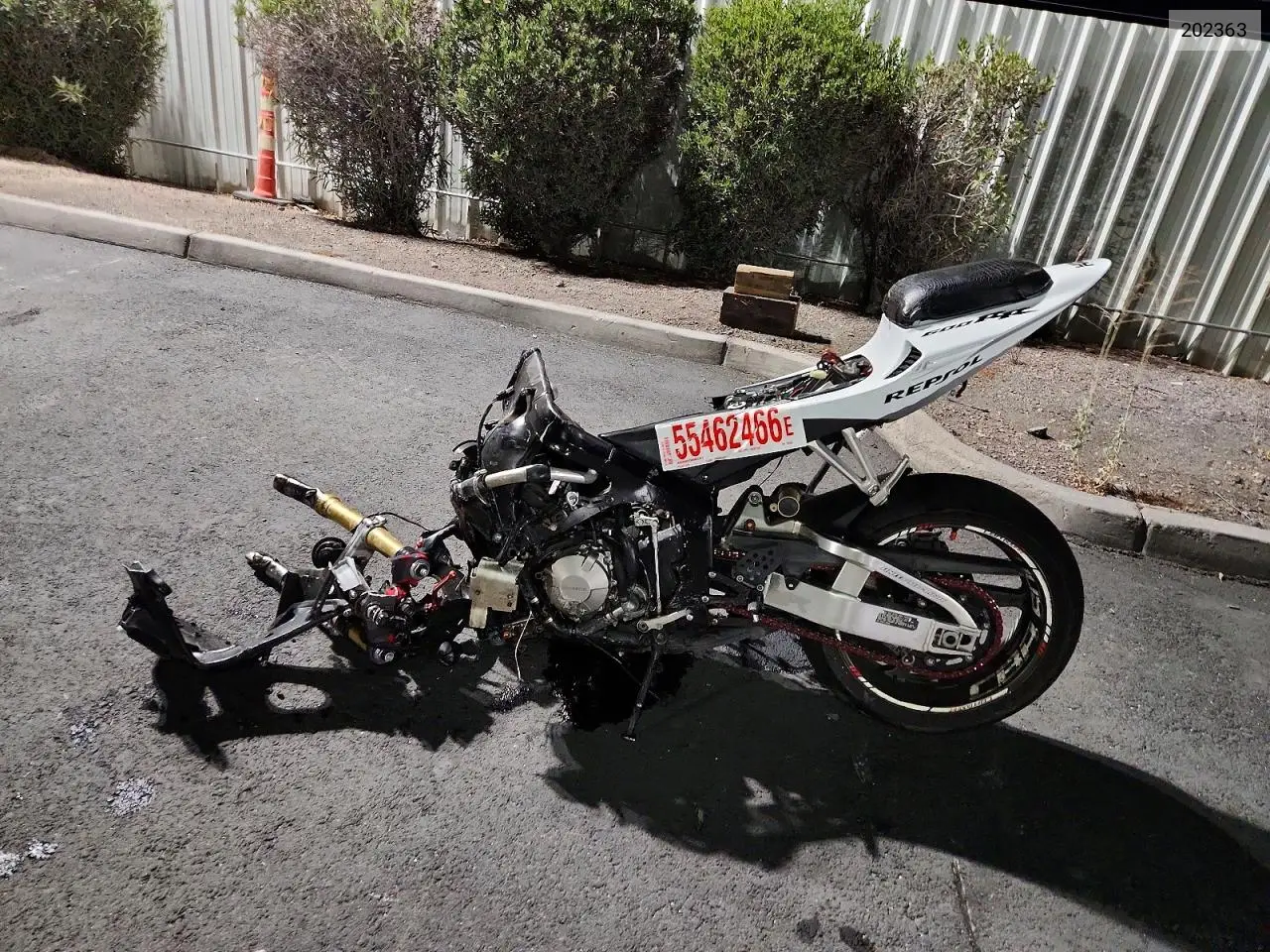 2005 Honda Cbr600 Rr VIN: JH2PC37085M202363 Lot: 55462466