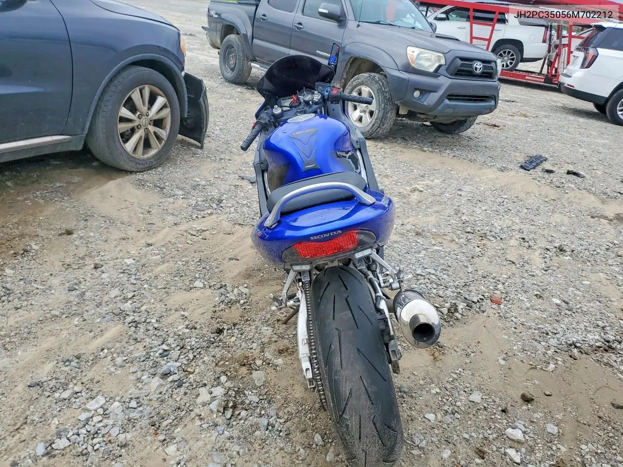 2006 Honda Cbr600 F4 VIN: JH2PC35056M702212 Lot: 55720346