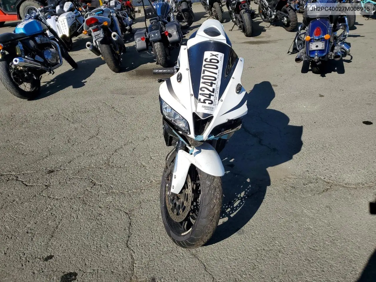 2007 Honda Cbr600 Rr VIN: JH2PC40027M008995 Lot: 54240706