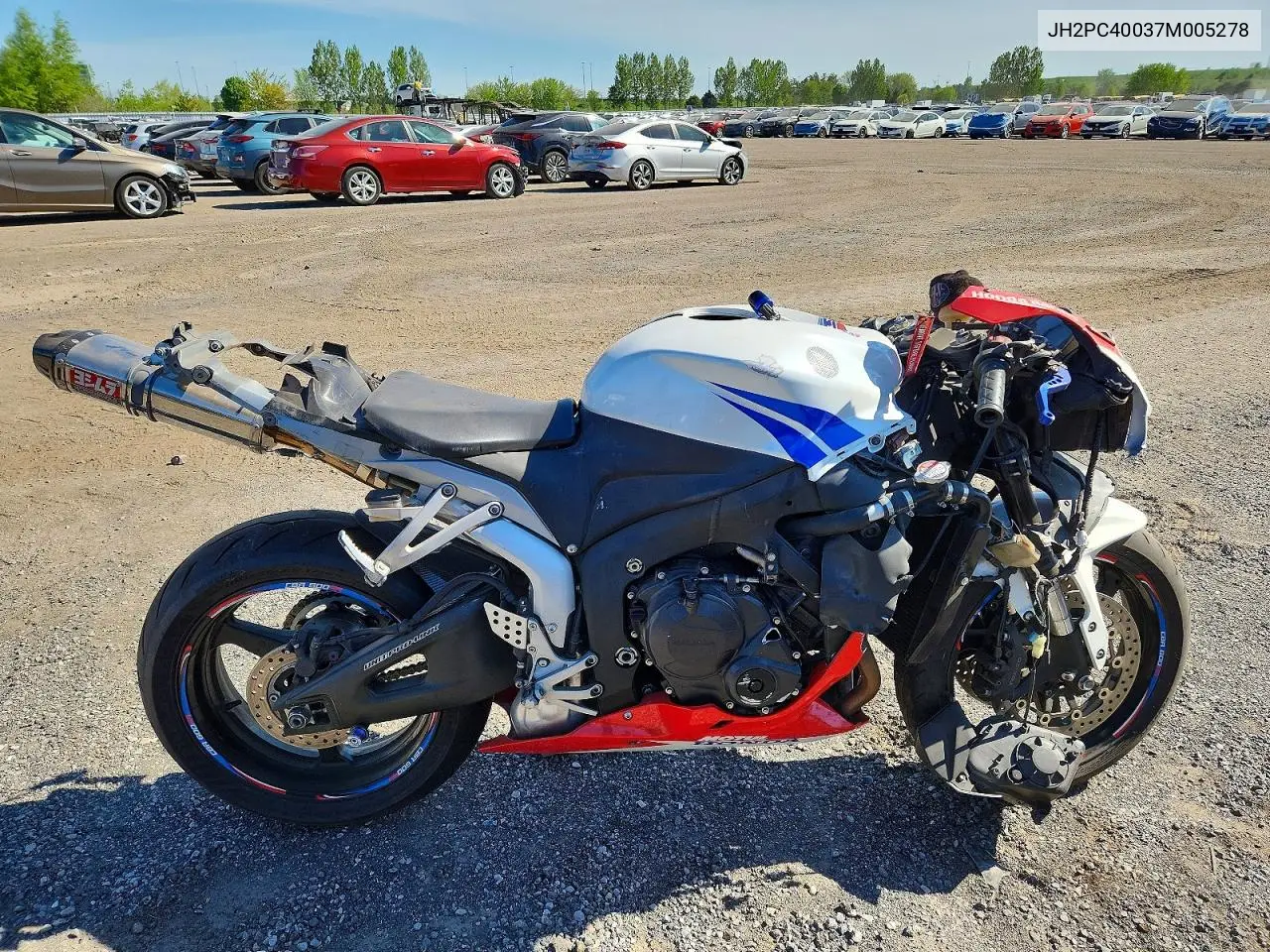 2007 Honda Cbr600 Rr VIN: JH2PC40037M005278 Lot: 54945196