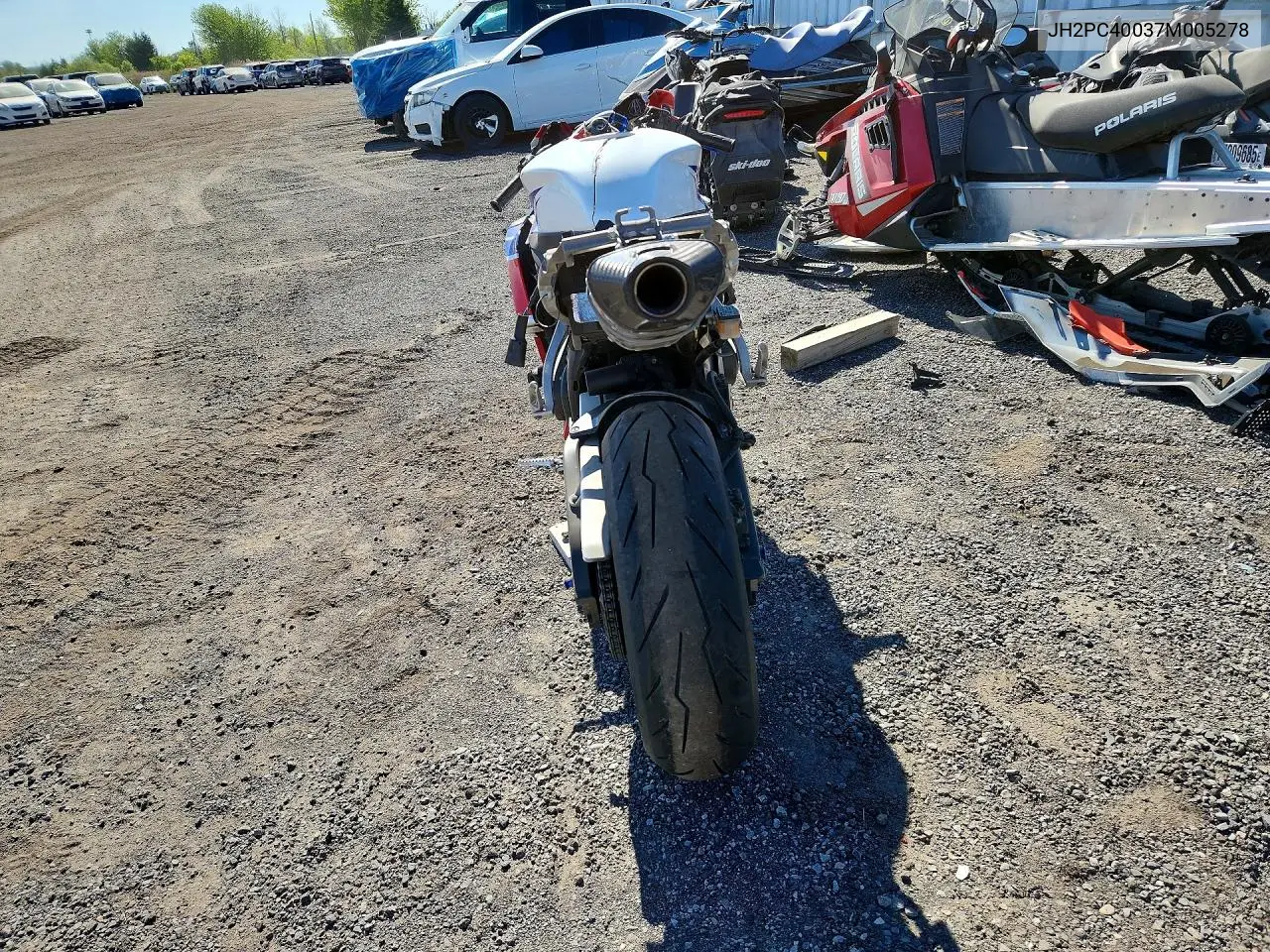 2007 Honda Cbr600 Rr VIN: JH2PC40037M005278 Lot: 54945196