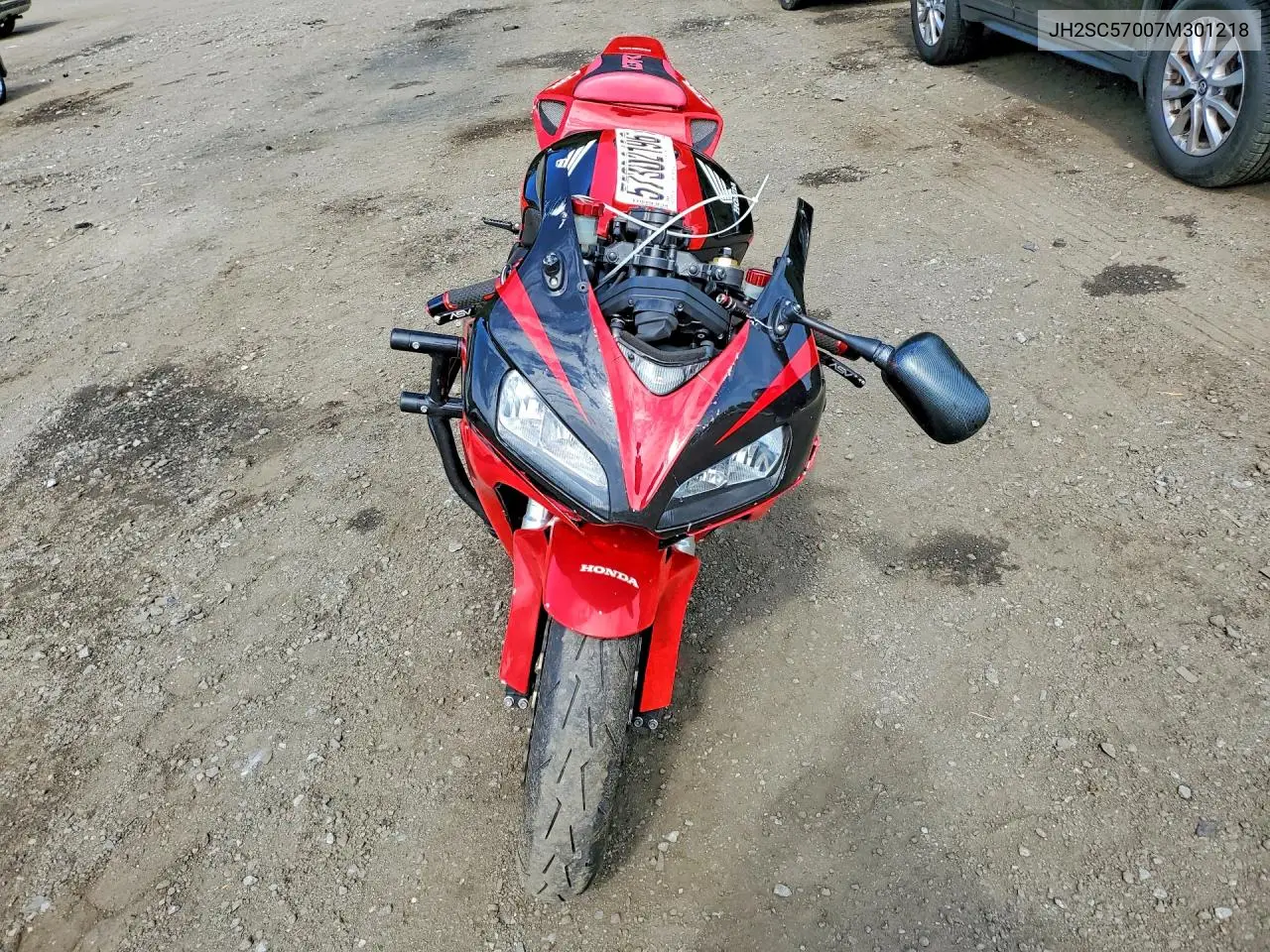 2007 Honda Cbr1000 Rr VIN: JH2SC57007M301218 Lot: 57302196