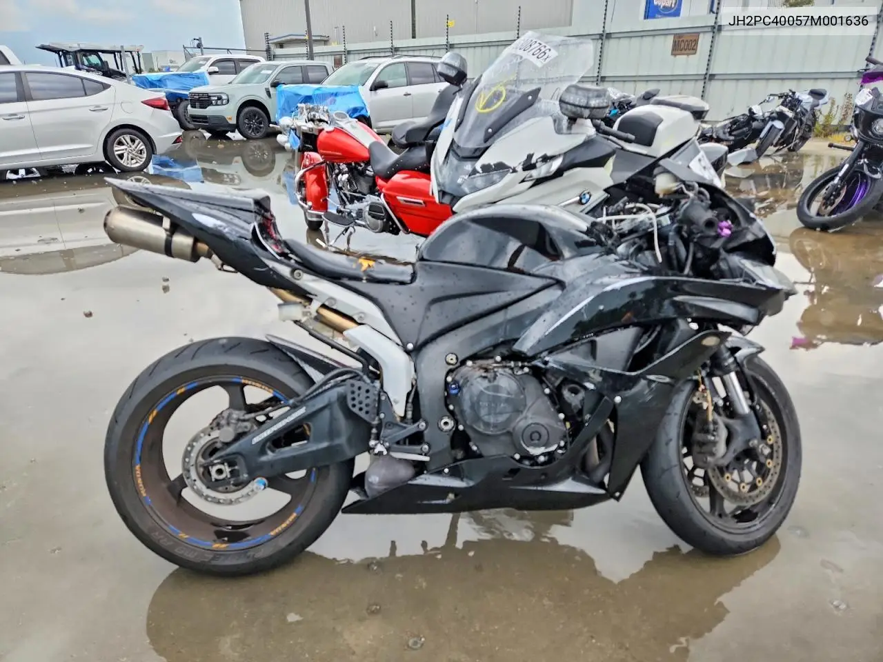2007 Honda Cbr600 Rr VIN: JH2PC40057M001636 Lot: 59115156