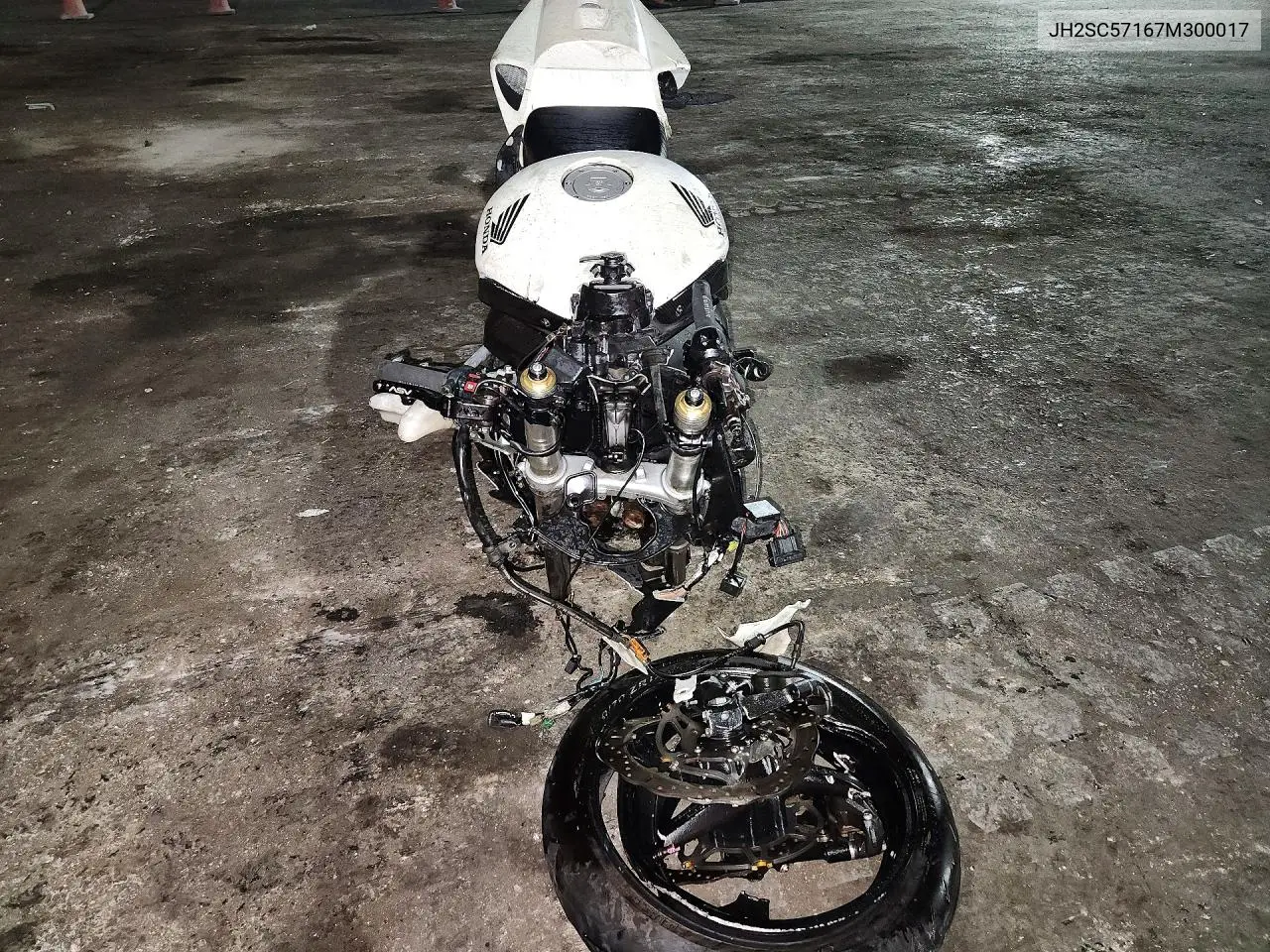 2007 Honda Cbr1000 Rr VIN: JH2SC57167M300017 Lot: 60736226