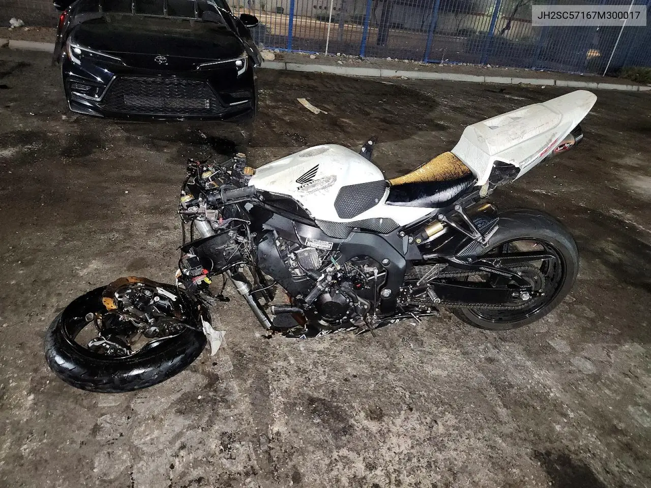 2007 Honda Cbr1000 Rr VIN: JH2SC57167M300017 Lot: 60736226