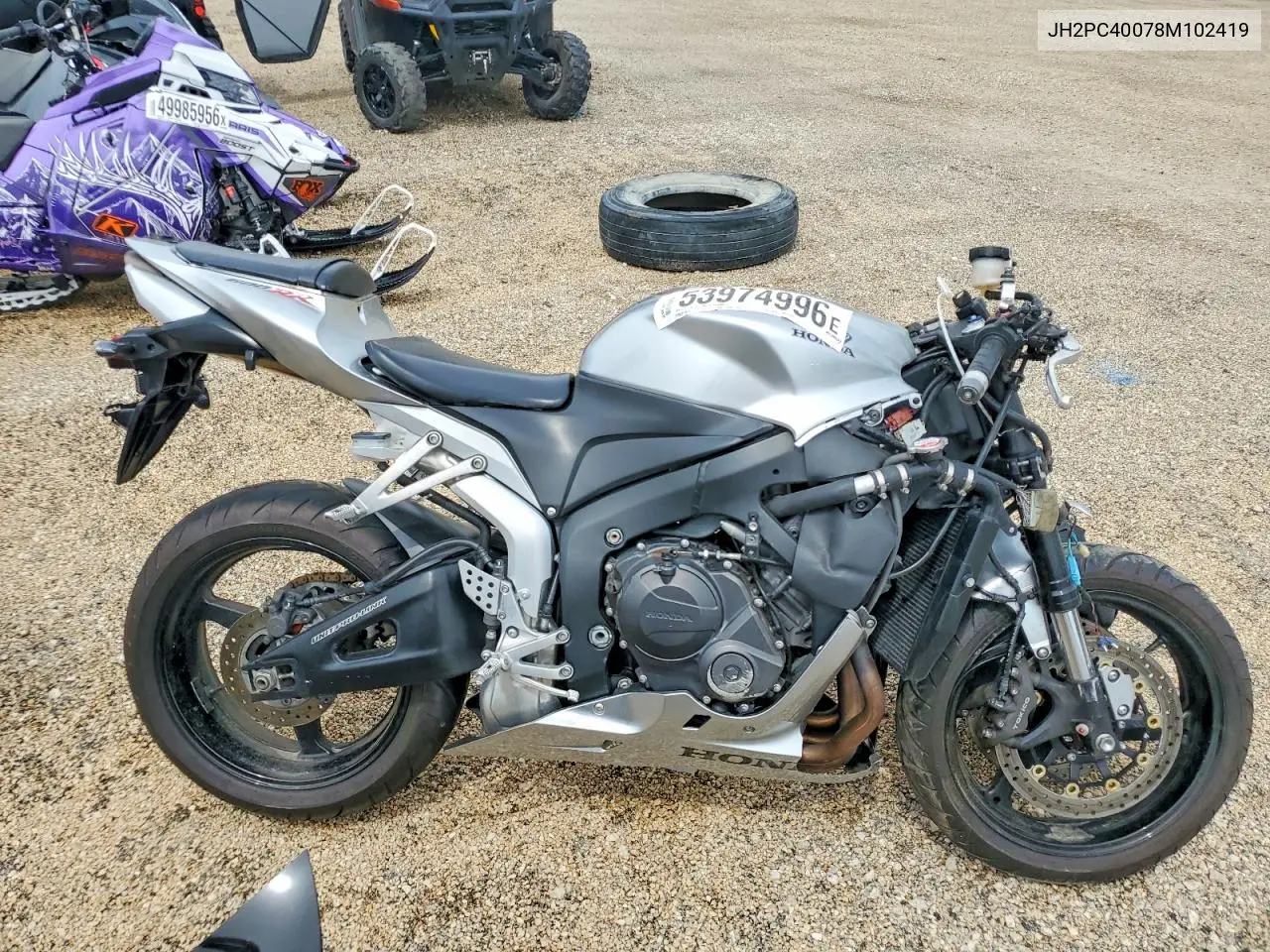 2008 Honda Cbr600 Rr VIN: JH2PC40078M102419 Lot: 53974996