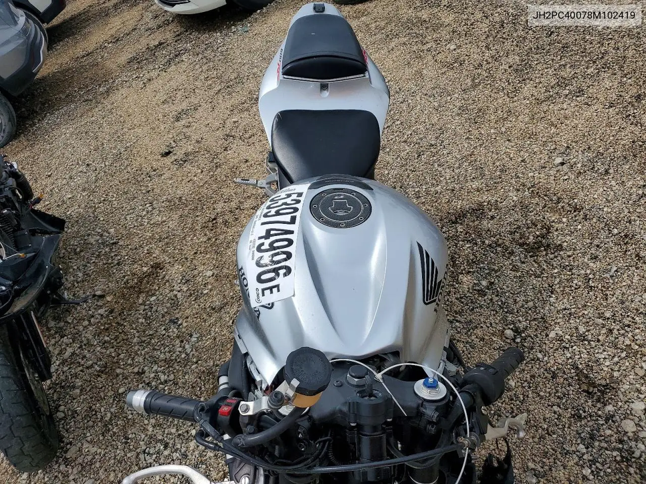2008 Honda Cbr600 Rr VIN: JH2PC40078M102419 Lot: 53974996