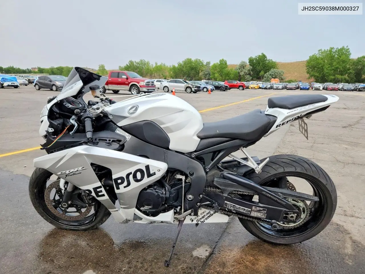 2008 Honda Cbr1000 Rr VIN: JH2SC59038M000327 Lot: 58481276