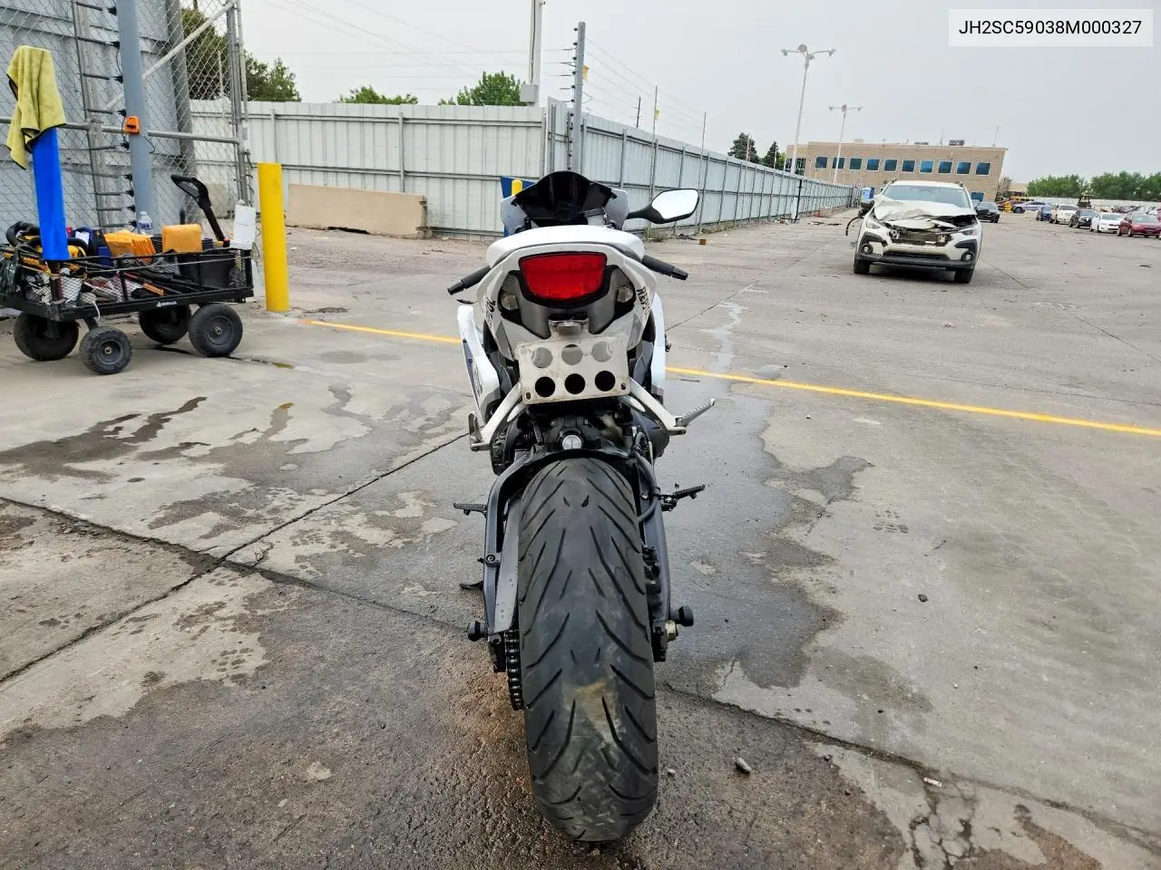 2008 Honda Cbr1000 Rr VIN: JH2SC59038M000327 Lot: 58481276