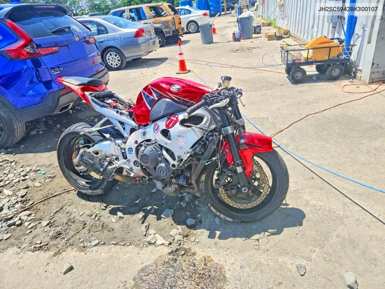 2011 Honda Cbr1000 Rr VIN: JH2SC5942BK300107 Lot: 54470436
