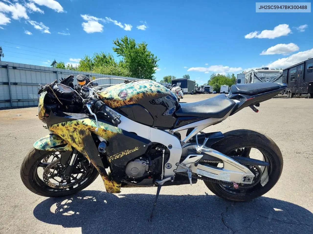 2011 Honda Cbr1000 Rr VIN: JH2SC5947BK300488 Lot: 57375666