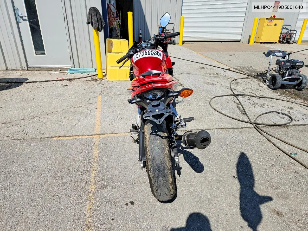 2013 Honda Cbr500 R VIN: MLHPC4419D5001640 Lot: 57560536