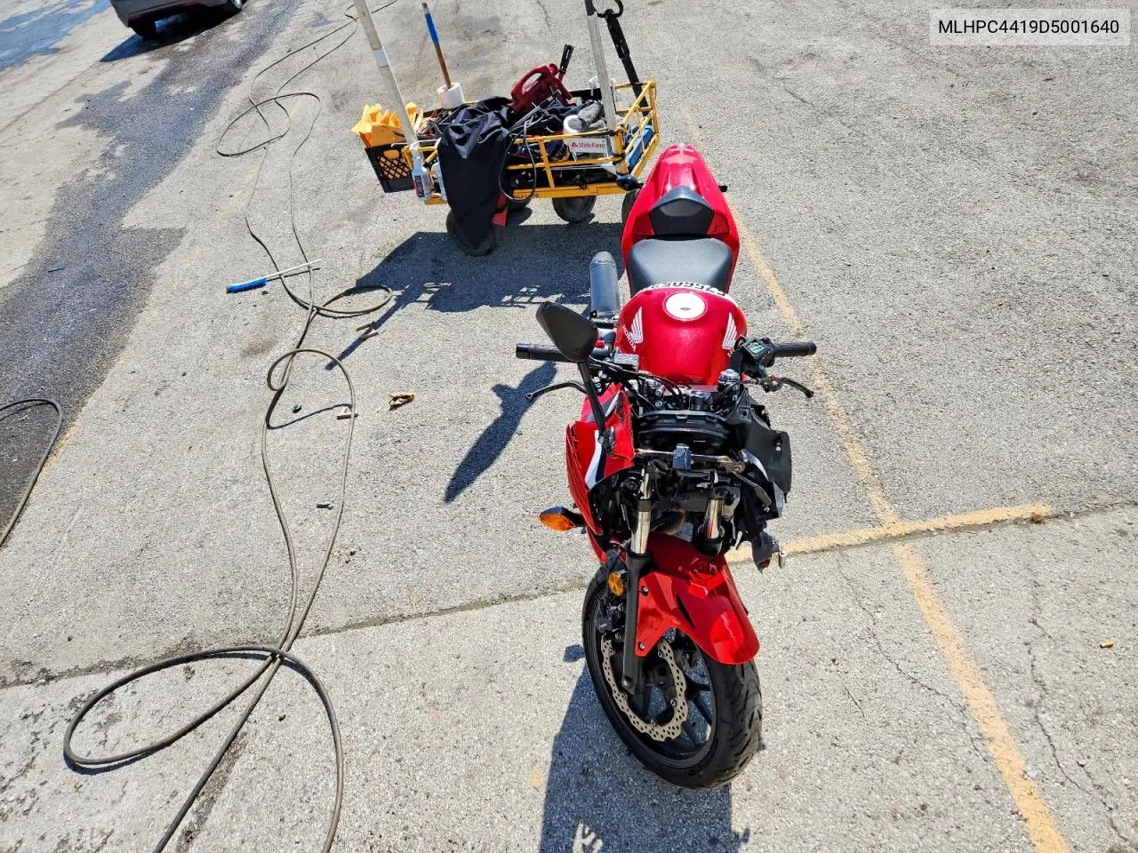 2013 Honda Cbr500 R VIN: MLHPC4419D5001640 Lot: 57560536