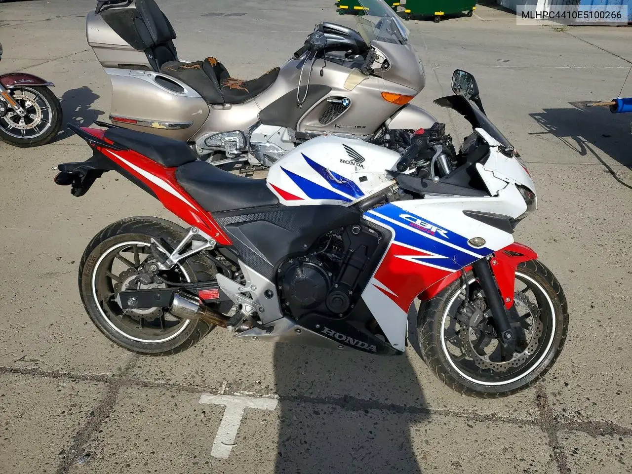 2014 Honda Cbr500 R VIN: MLHPC4410E5100266 Lot: 59700676