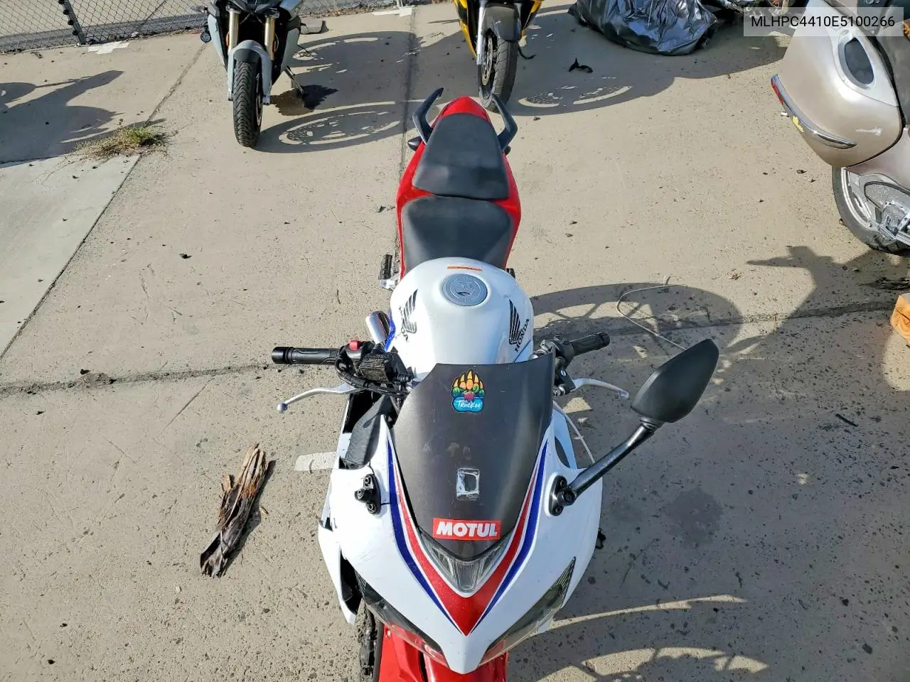 2014 Honda Cbr500 R VIN: MLHPC4410E5100266 Lot: 59700676