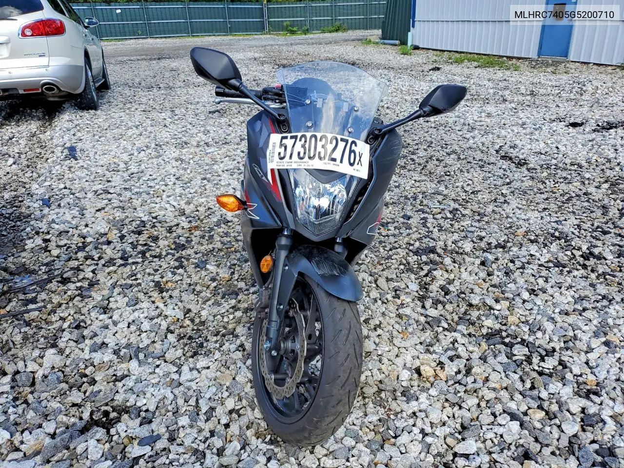 2016 Honda Cbr650 F VIN: MLHRC7405G5200710 Lot: 57303276