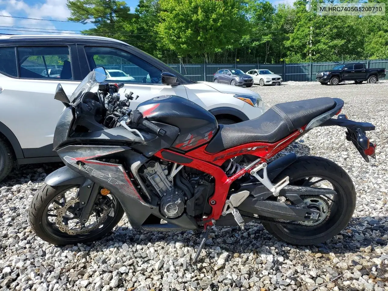 2016 Honda Cbr650 F VIN: MLHRC7405G5200710 Lot: 57303276