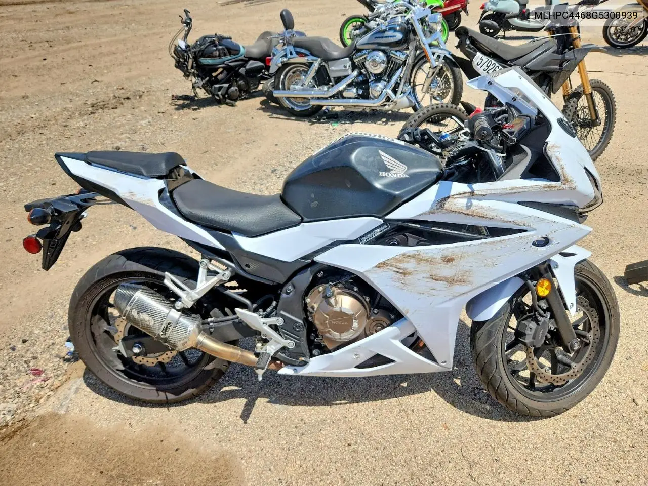 2016 Honda Cbr500 R VIN: MLHPC4468G5300939 Lot: 58999276