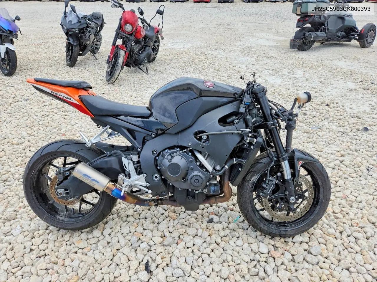 2016 Honda Cbr1000 Rr VIN: JH2SC5903GK800393 Lot: 59308426