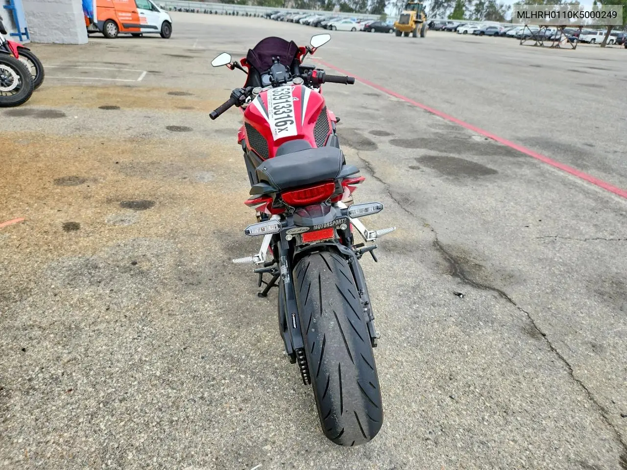 2019 Honda Cbr650 R VIN: MLHRH0110K5000249 Lot: 53913316