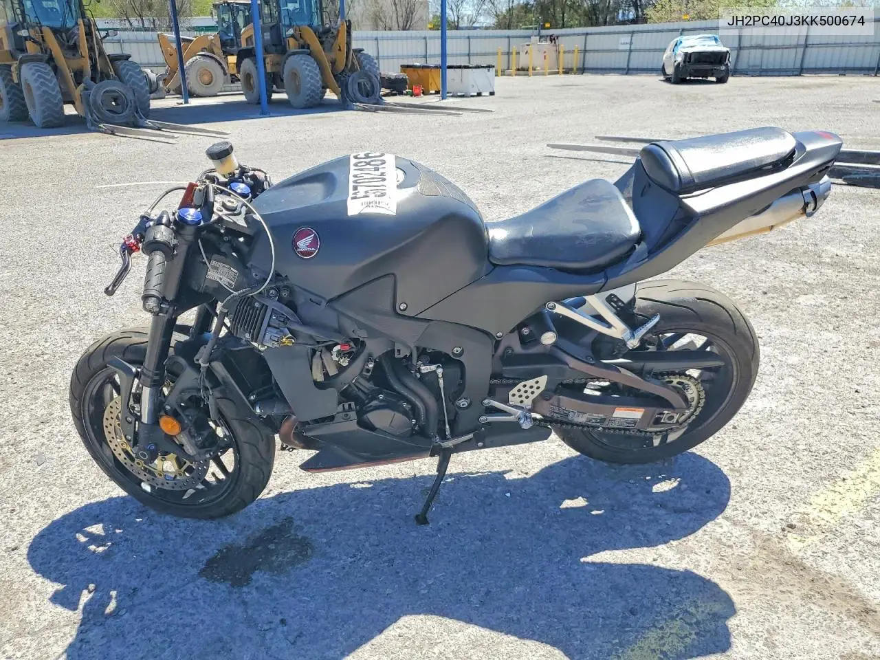 2019 Honda Cbr600 Rr VIN: JH2PC40J3KK500674 Lot: 56702486