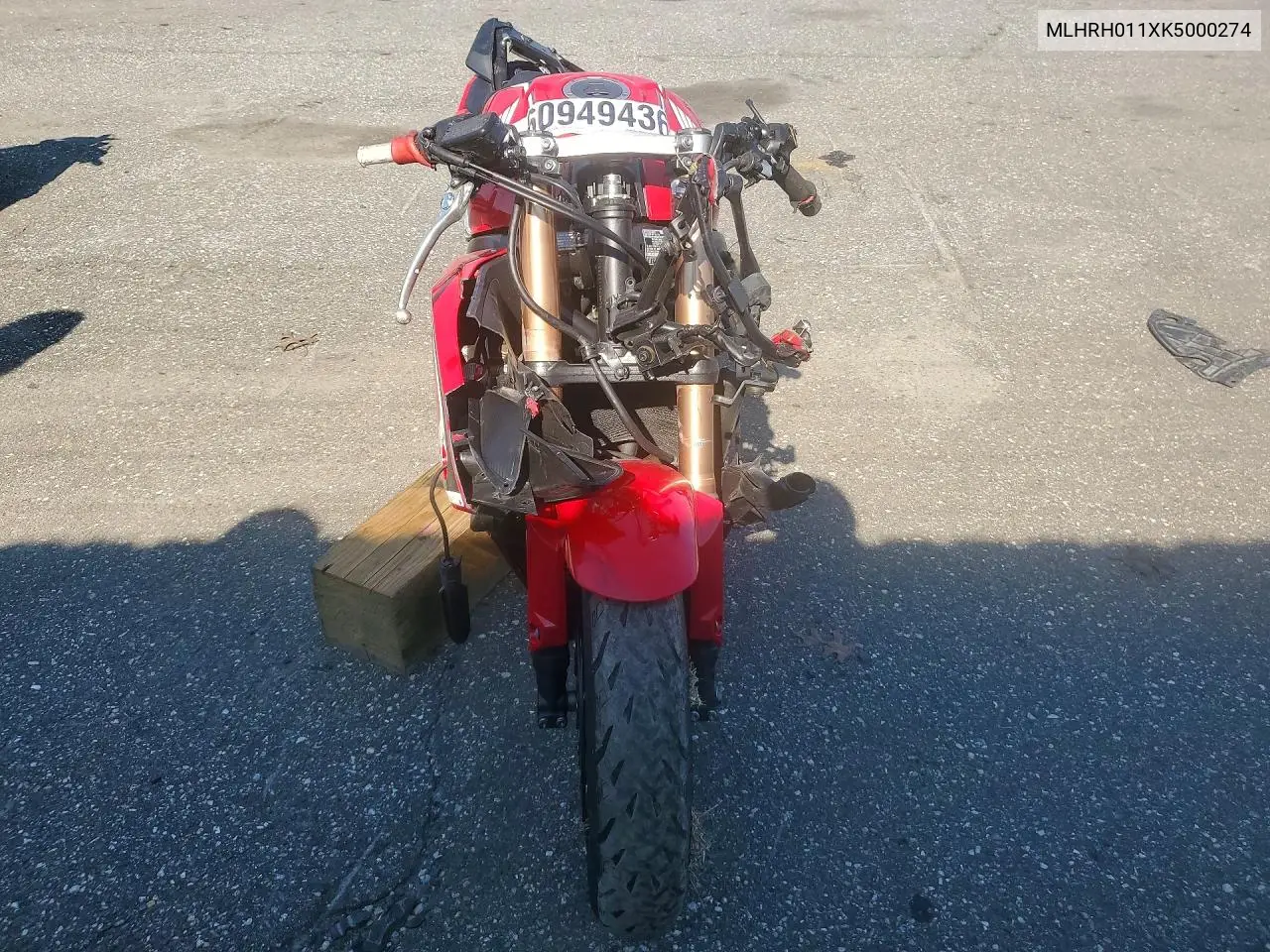 2019 Honda Cbr650 R VIN: MLHRH011XK5000274 Lot: 60949436