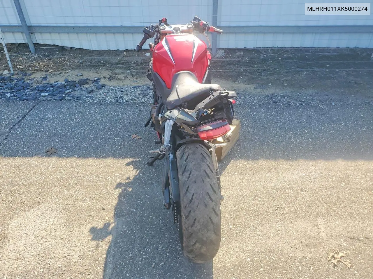 2019 Honda Cbr650 R VIN: MLHRH011XK5000274 Lot: 60949436