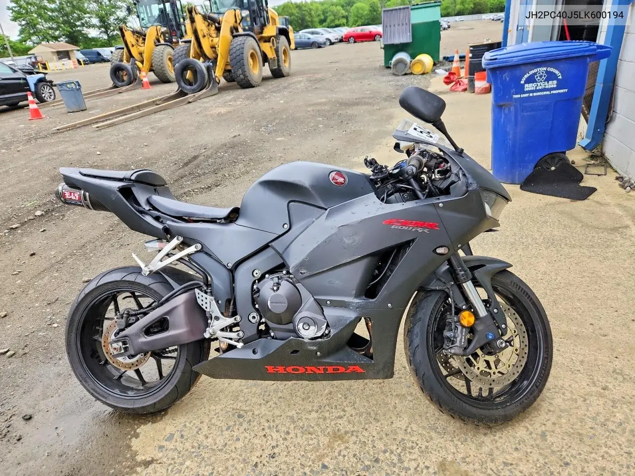 2020 Honda Cbr600 Rr VIN: JH2PC40J5LK600194 Lot: 54508956