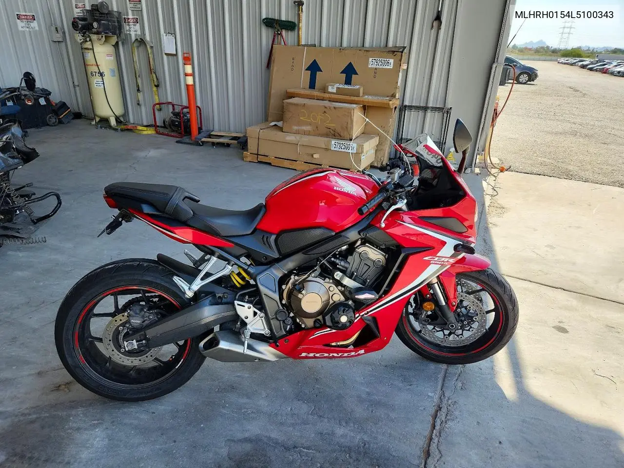 2020 Honda Cbr650 Ra VIN: MLHRH0154L5100343 Lot: 60241646