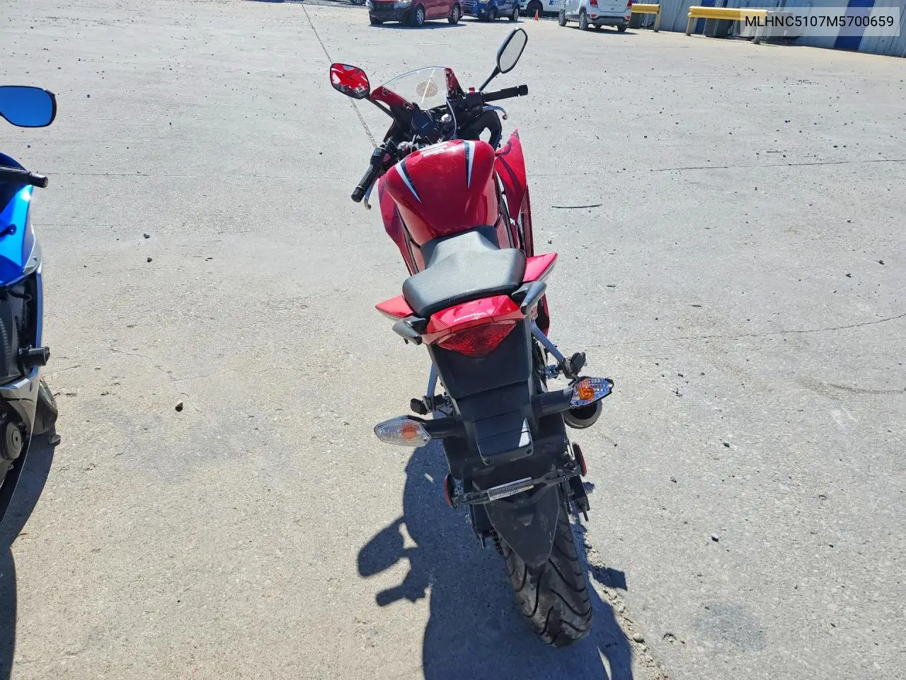 2021 Honda Cbr300 R VIN: MLHNC5107M5700659 Lot: 57114006