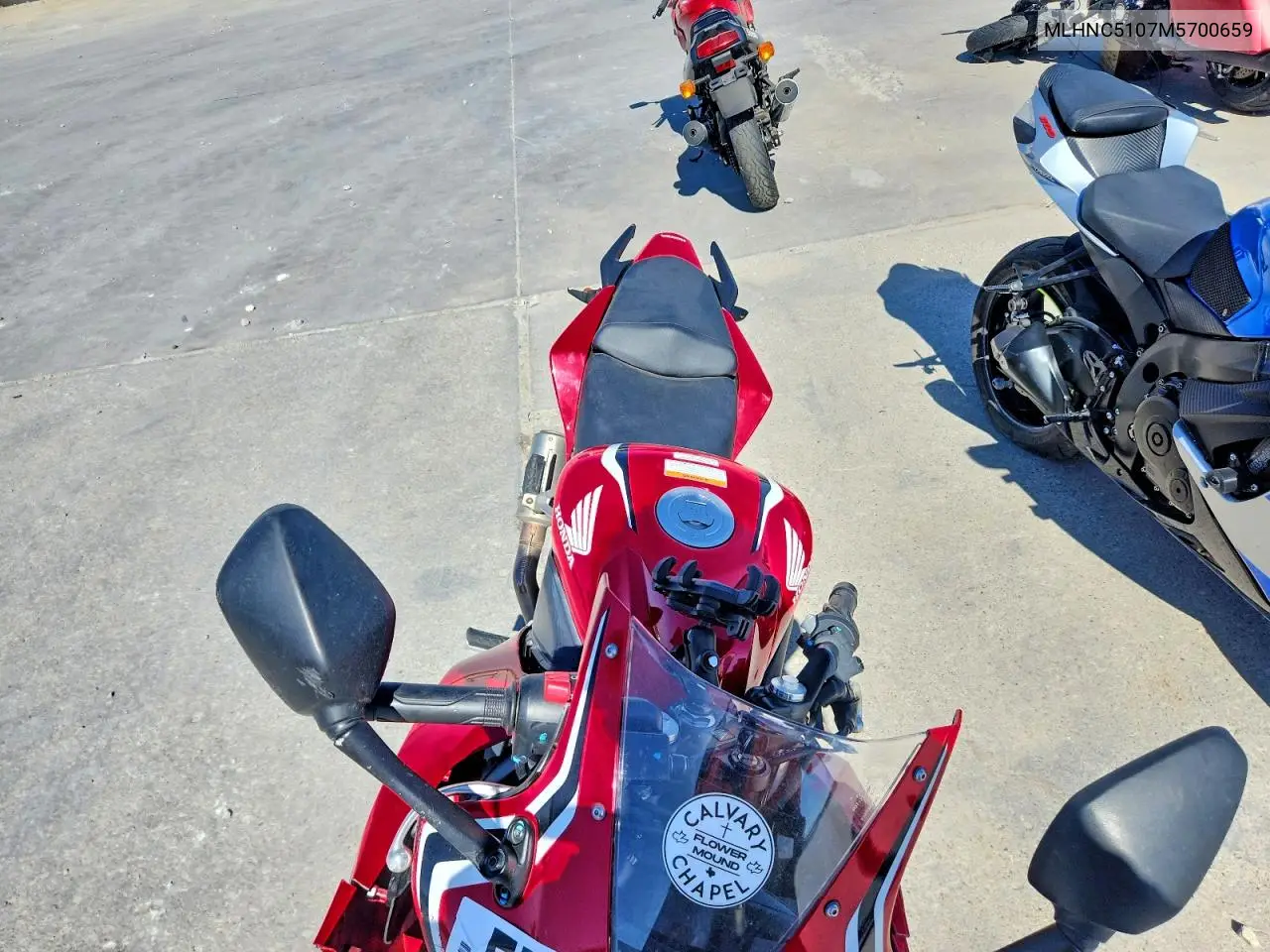 2021 Honda Cbr300 R VIN: MLHNC5107M5700659 Lot: 57114006