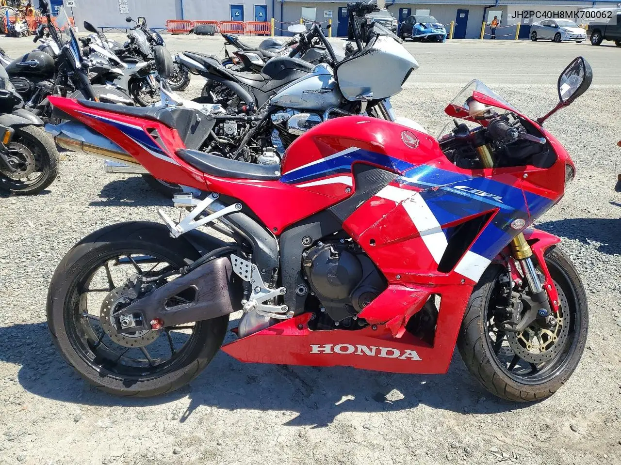 2021 Honda Cbr600 Rr VIN: JH2PC40H8MK700062 Lot: 58717876