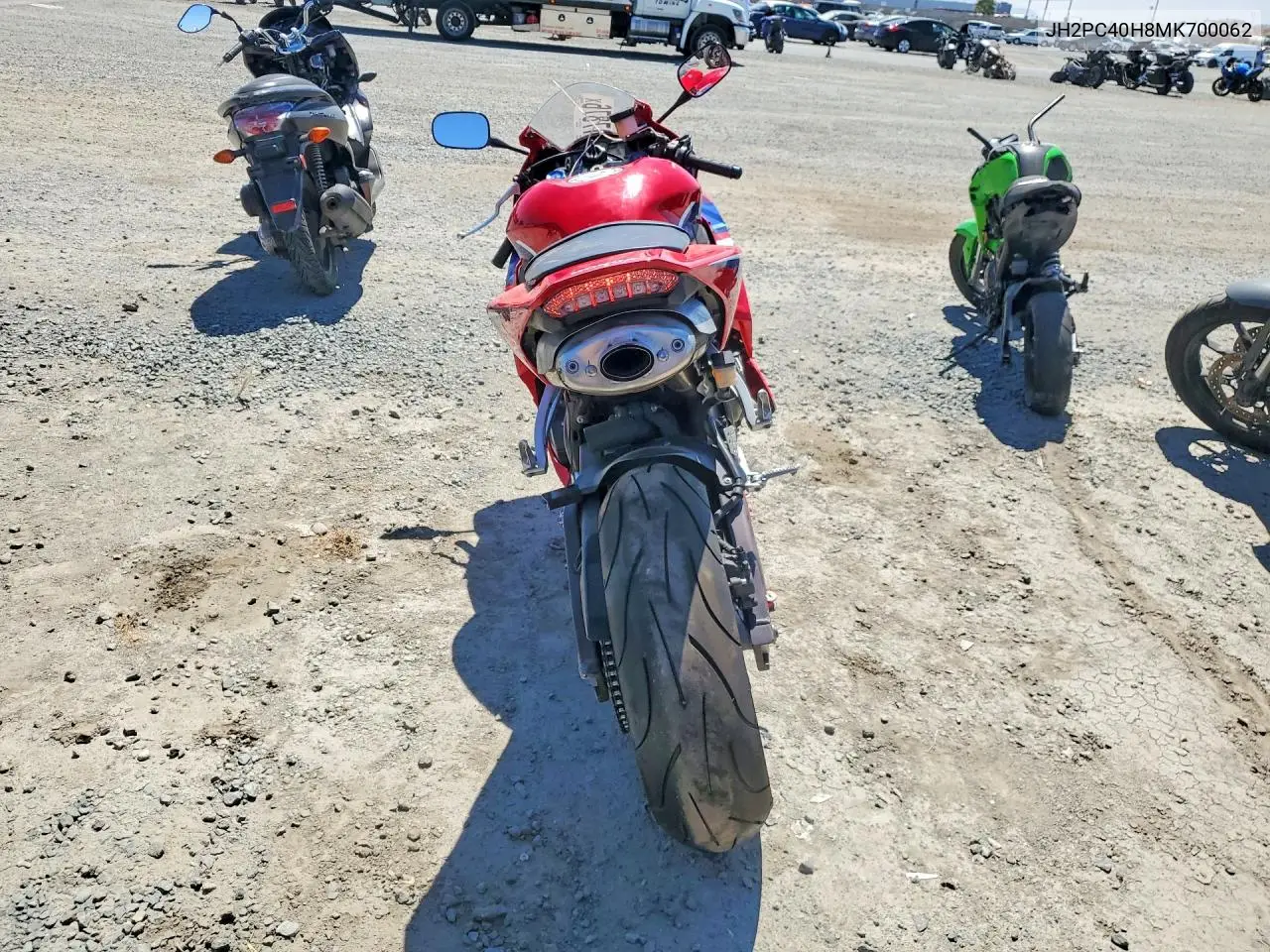 2021 Honda Cbr600 Rr VIN: JH2PC40H8MK700062 Lot: 58717876