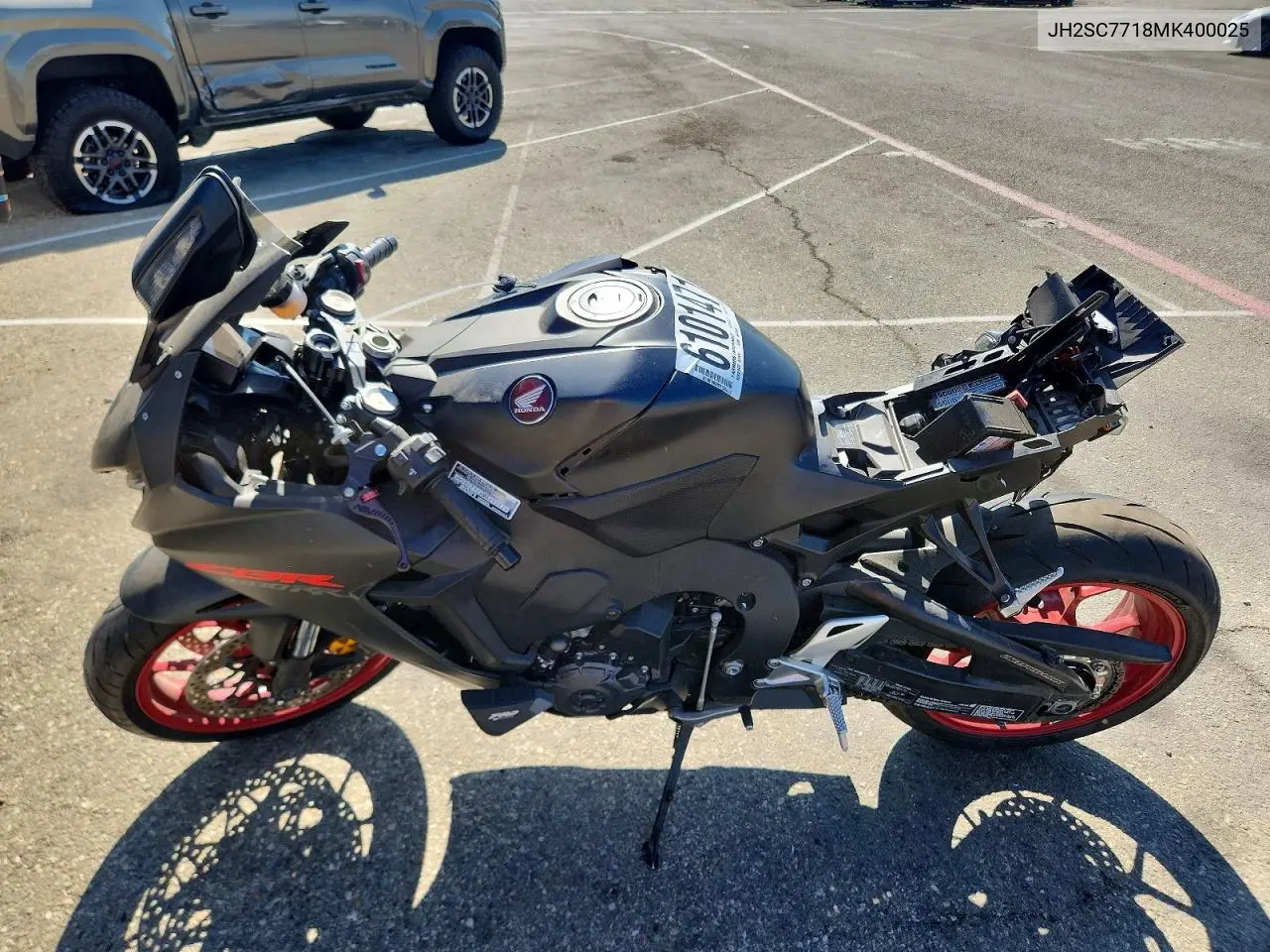 2021 Honda Cbr1000 Rr VIN: JH2SC7718MK400025 Lot: 61014716