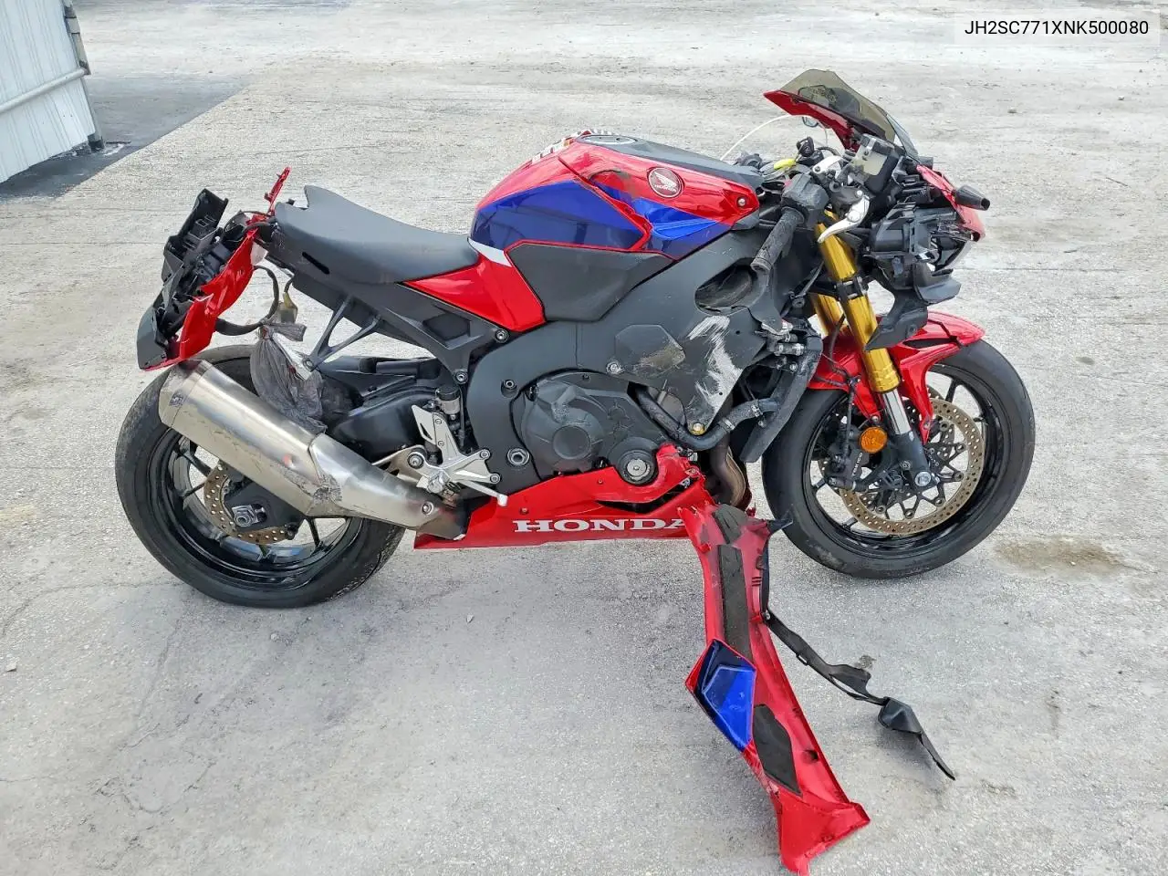 2022 Honda Cbr1000 Rr VIN: JH2SC771XNK500080 Lot: 49074046