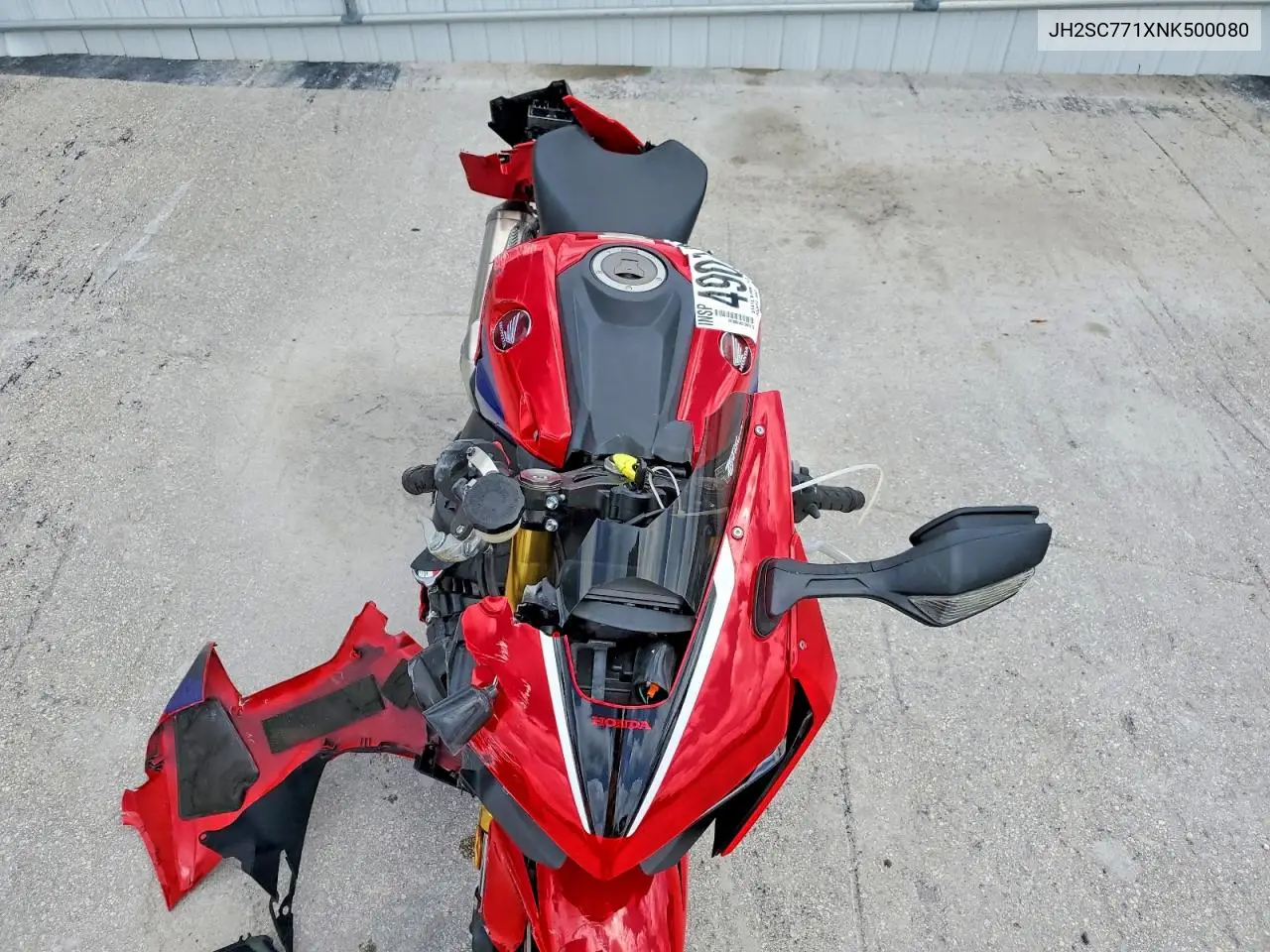 2022 Honda Cbr1000 Rr VIN: JH2SC771XNK500080 Lot: 49074046