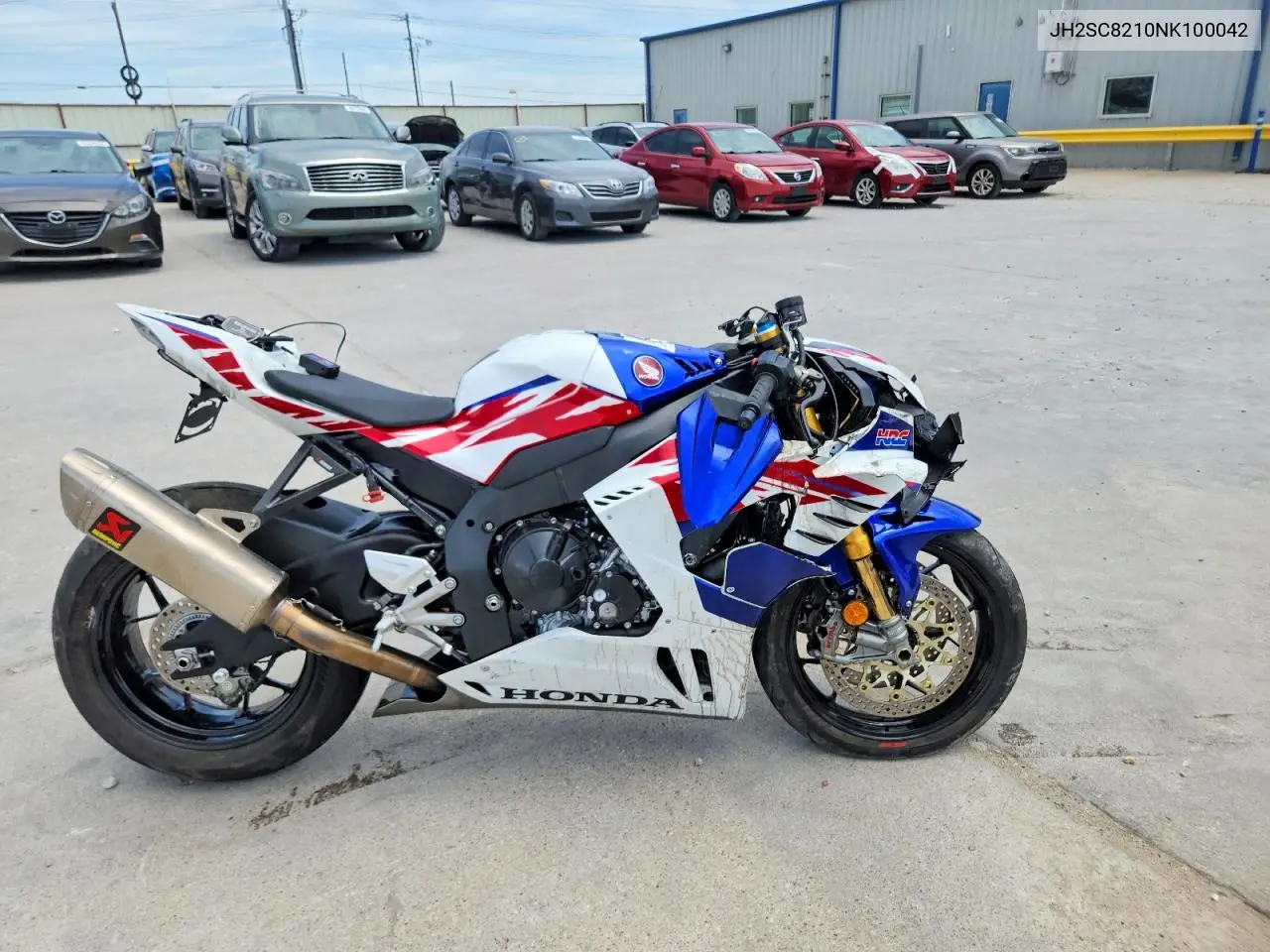 2022 Honda Cbr1000 Sp VIN: JH2SC8210NK100042 Lot: 53943646