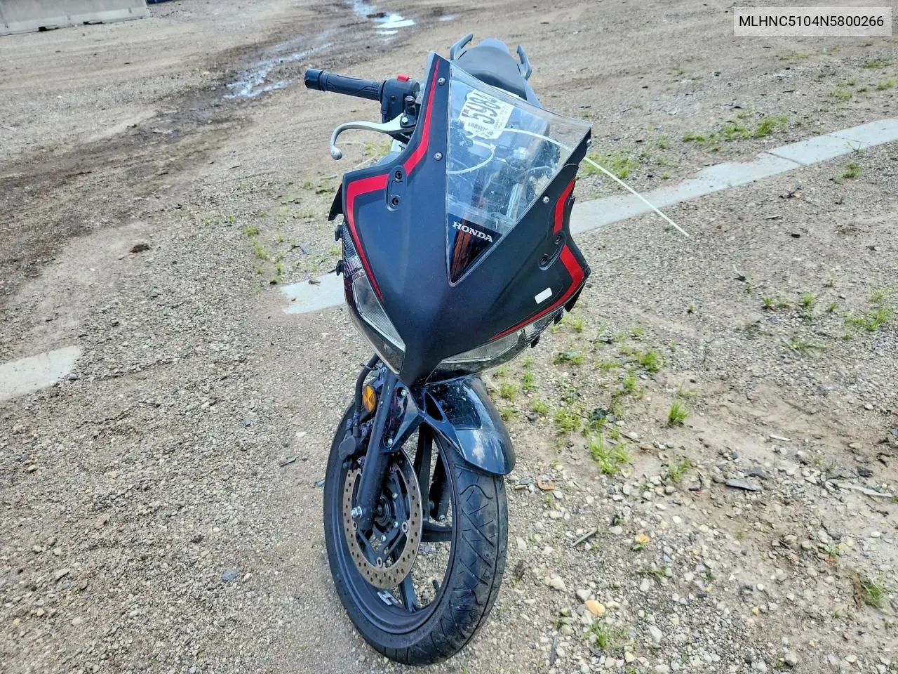 2022 Honda Cbr300 VIN: MLHNC5104N5800266 Lot: 59844026