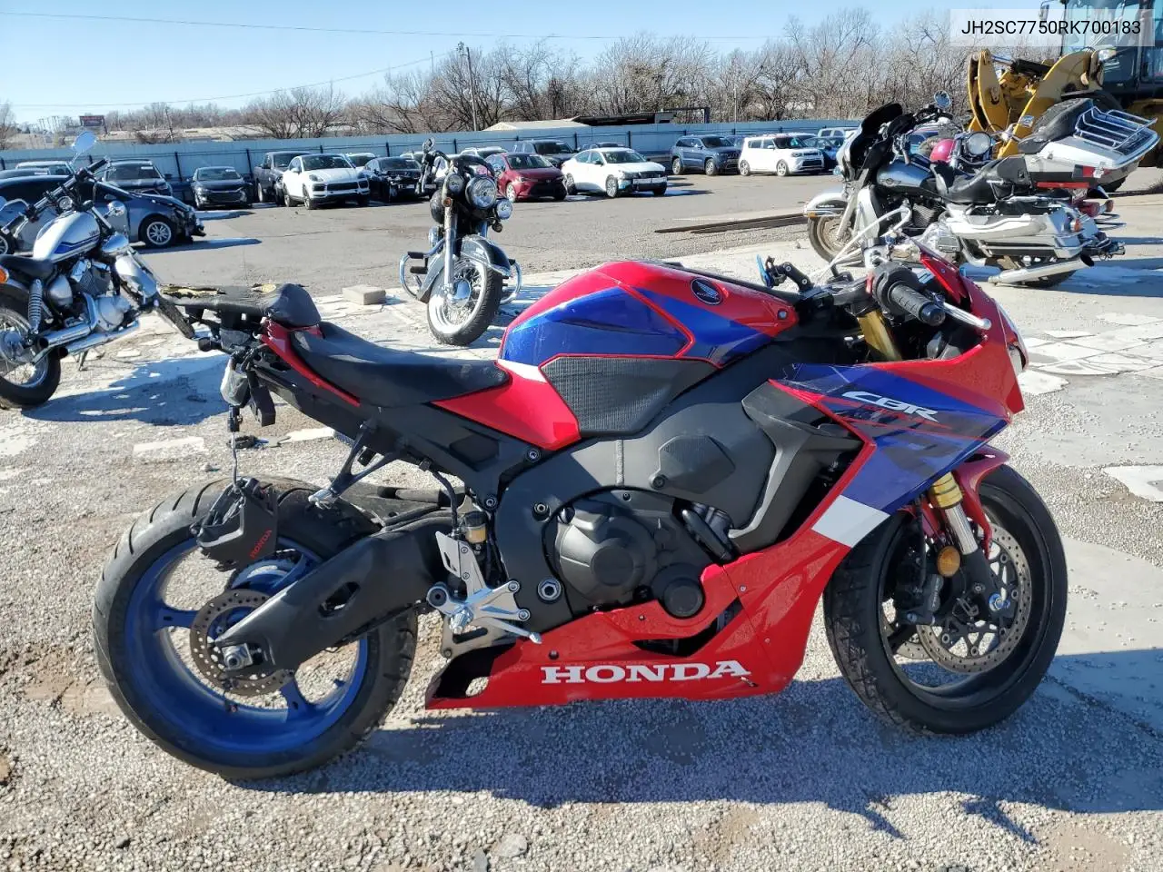 2024 Honda Cbr1000 Ra VIN: JH2SC7750RK700183 Lot: 41966645