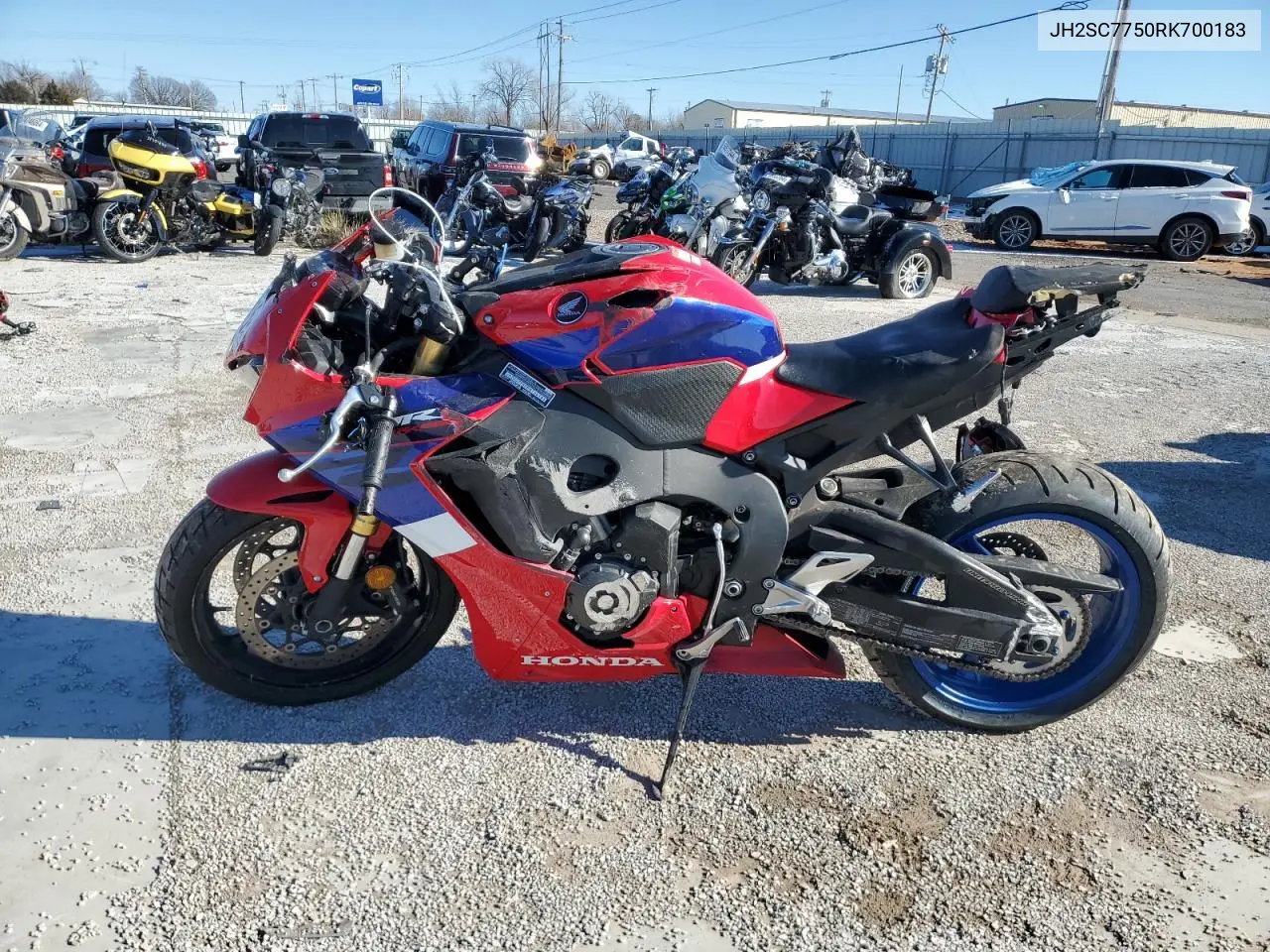 2024 Honda Cbr1000 Ra VIN: JH2SC7750RK700183 Lot: 41966645