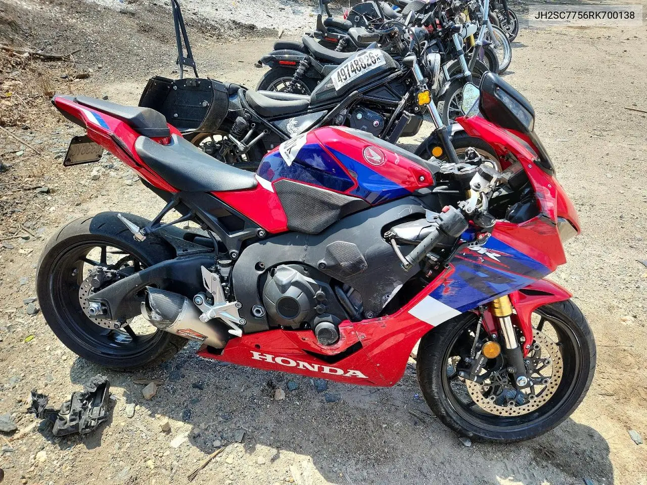 2024 Honda Cbr1000 Ra VIN: JH2SC7756RK700138 Lot: 51126026