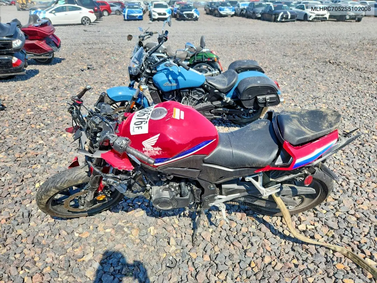 2025 Honda Cbr500 VIN: MLHPC7052S5102008 Lot: 60688676