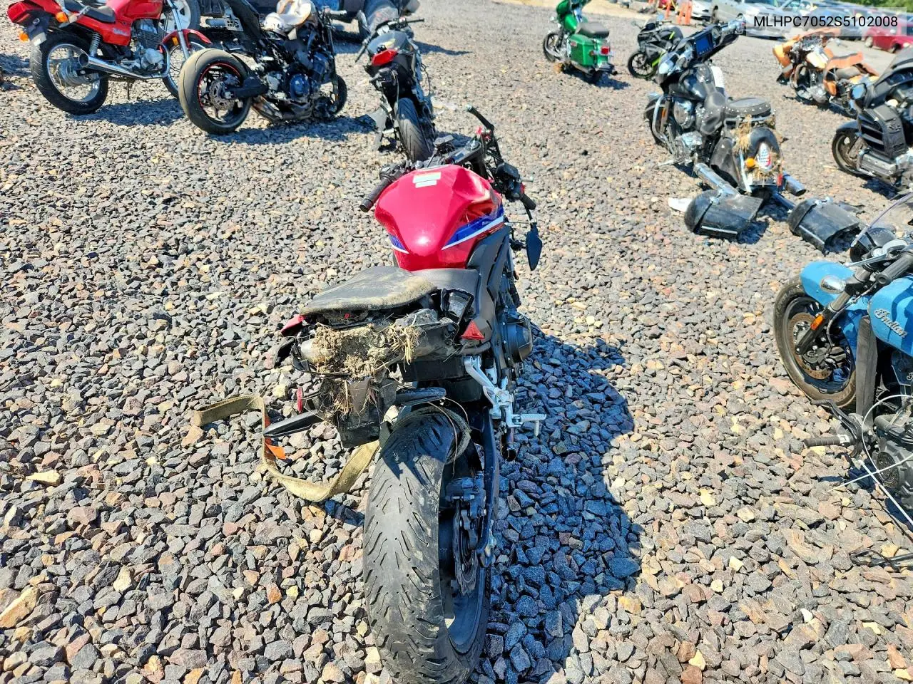 2025 Honda Cbr500 VIN: MLHPC7052S5102008 Lot: 60688676