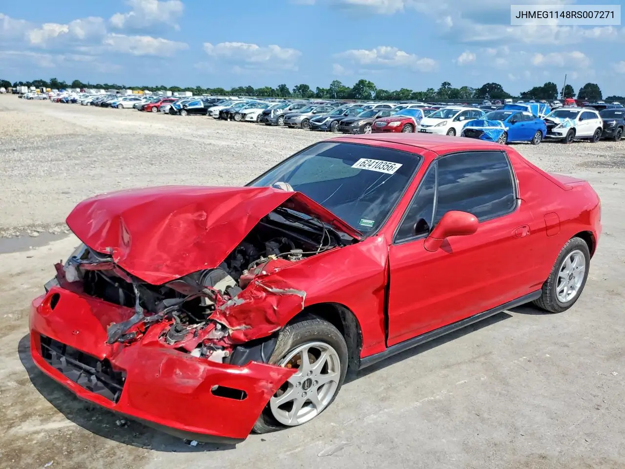 1994 Honda Civic Del Sol S VIN: JHMEG1148RS007271 Lot: 62410356