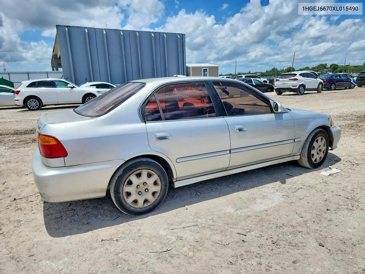 1999 Honda Civic Lx VIN: 1HGEJ6670XL015490 Lot: 56629906
