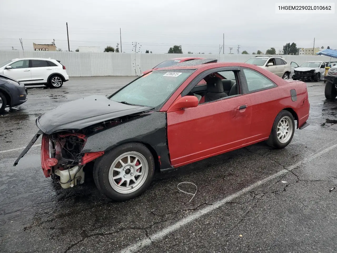 1HGEM22902L010662 2002 Honda Civic Ex