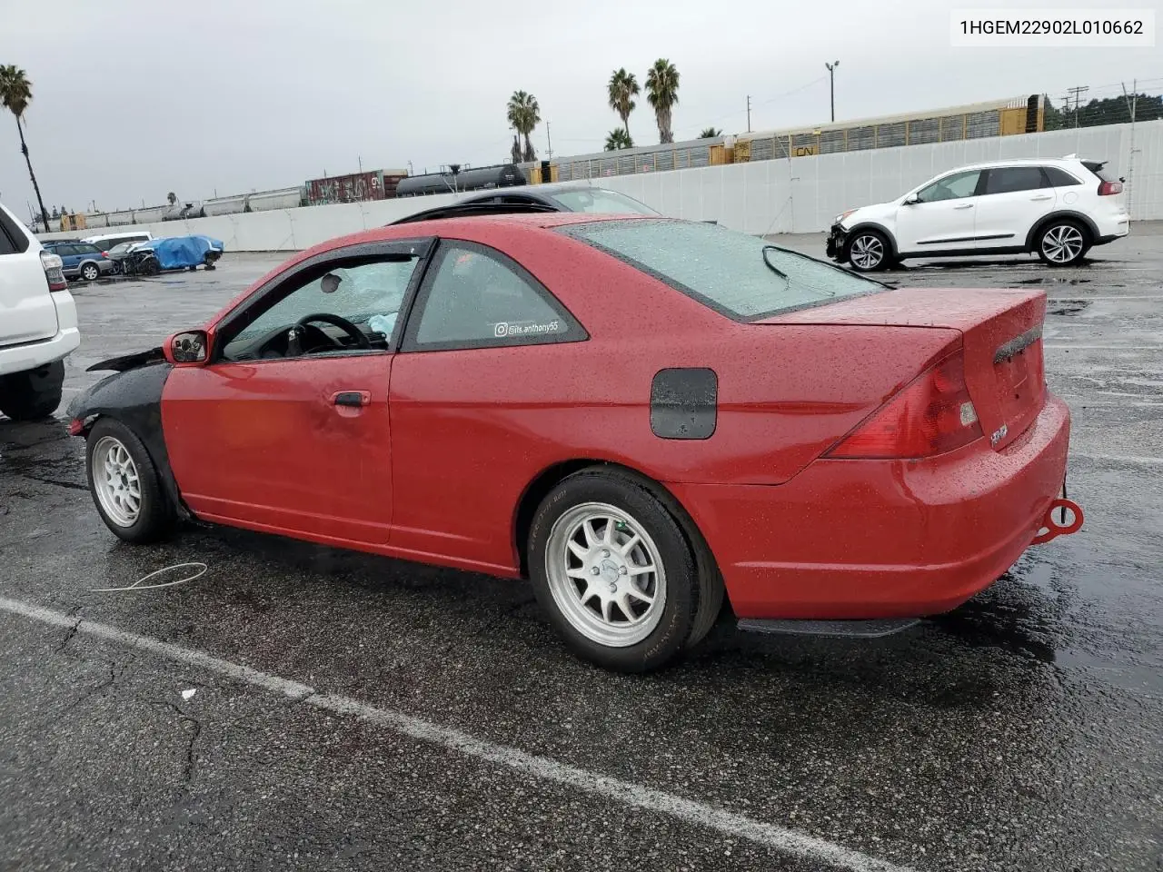 1HGEM22902L010662 2002 Honda Civic Ex